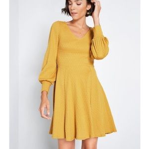 Long Sleeve A-Line Dress